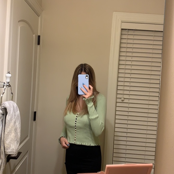 Princess Polly long sleeve green top - Picture 5 of 5